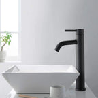 NoirFlow Matte Black Cold Water Fittings for Wash Basins