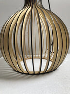 Scandi Wooden Cage Pendant Light