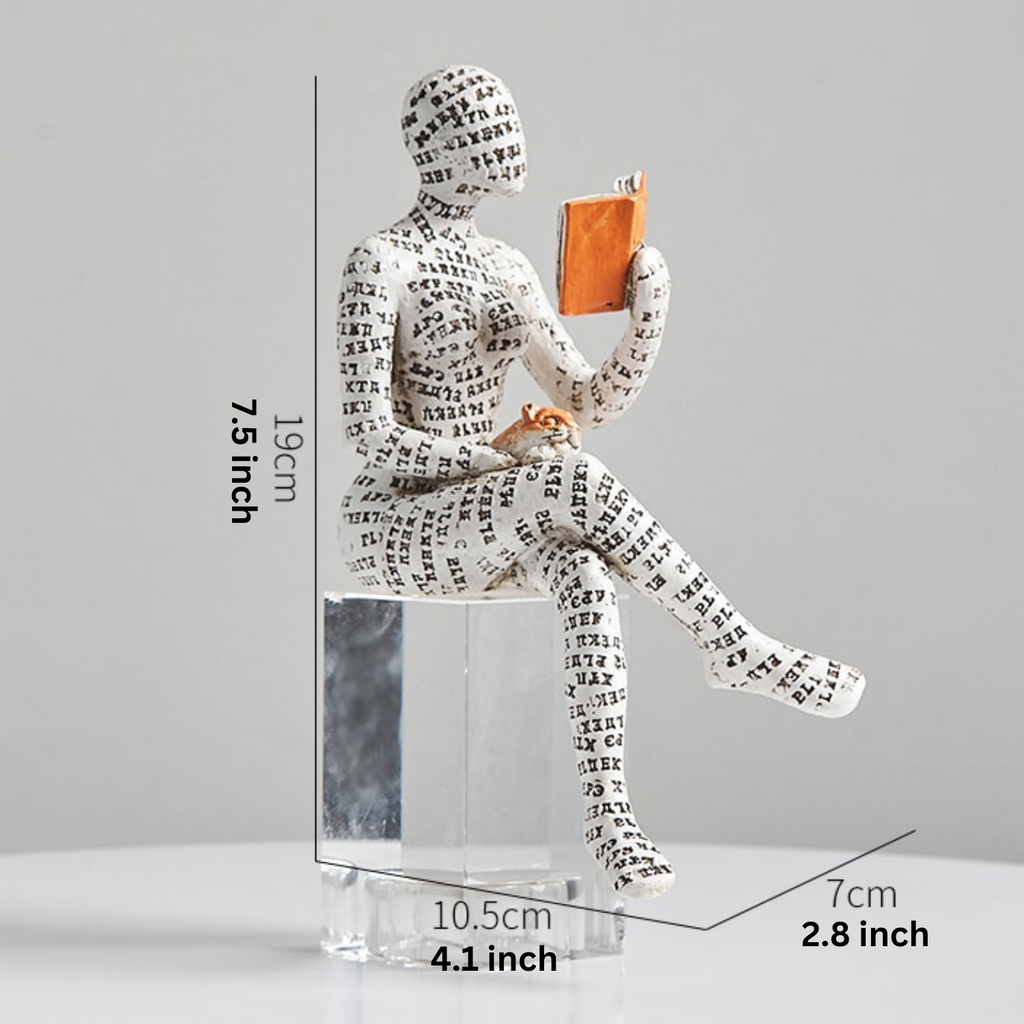 Lyssin humanoïde sculptuur voor moderne woondecoratie ideeën
