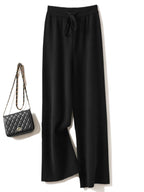 Adele Women’s Wide-Leg Knit Pants – Soft Loose Fit 100% Merino Wool Trousers for Autumn/Winter 7