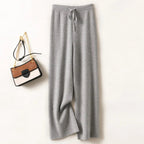 Adele Women’s Wide-Leg Knit Pants – Soft Loose Fit 100% Merino Wool Trousers for Autumn/Winter 8