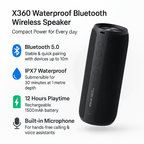 Cassa Bluetooth Wireless Impermeabile Compatta AeroPulse X360