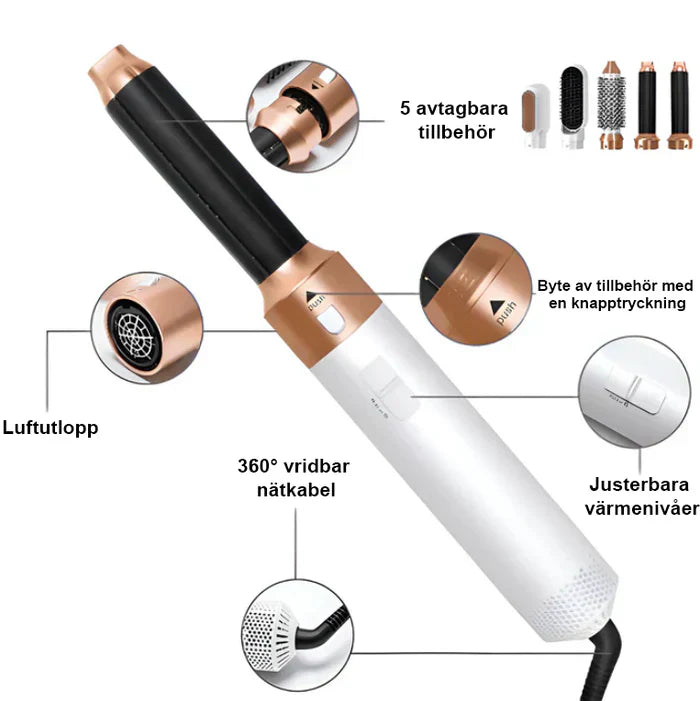 AstraStyler 5-in-1 Haarwerkzeug für Salonqualität zu Hause