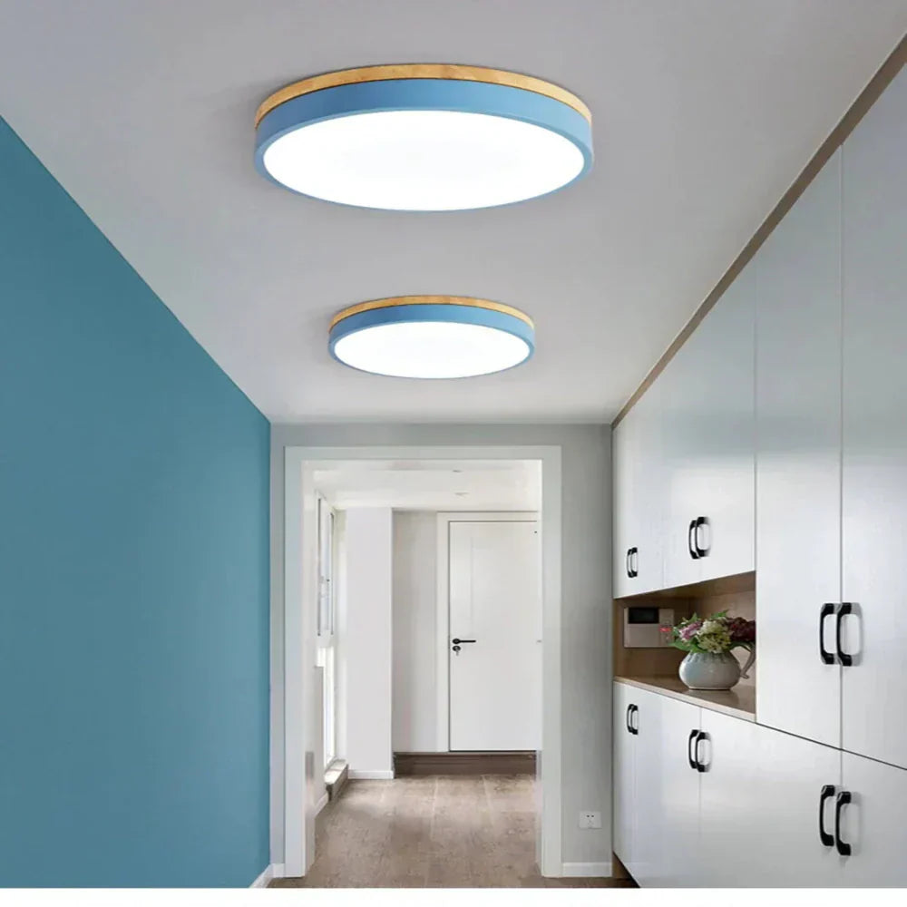 Nordic Minimalist Wood Ceiling Light for Cozy Homes