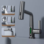 Robinet de cuisine extractible AquaNova FlexTap avec rotation à 360 degrés