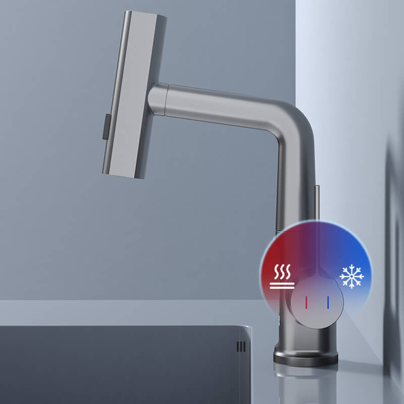 Rubinetto da cucina estraibile AquaNova FlexTap con rotazione a 360 gradi