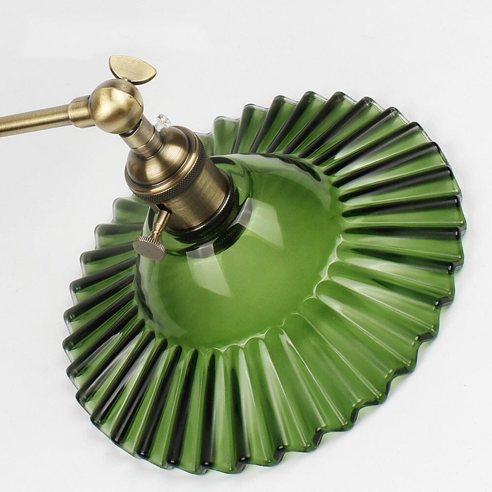 Sylas | Vintage Green Glass Wall Lamp