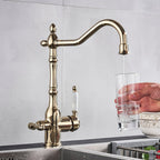 HeritageFlow Copper Kitchen Faucet Classic Deck Mounted