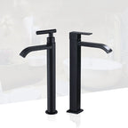 NoirFlow Matte Black Cold Water Fittings for Wash Basins