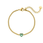 NovaHeart Birthstone Bracelet With Heart Shaped Gems
