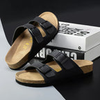 NovaStride Leather Sandals for Men - Summer Comfort