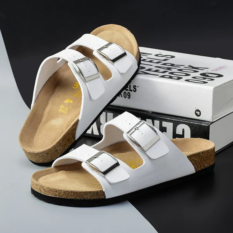 NovaStride Leather Sandals for Men - Summer Comfort