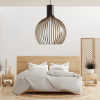 Scandi Wooden Cage Pendant Light