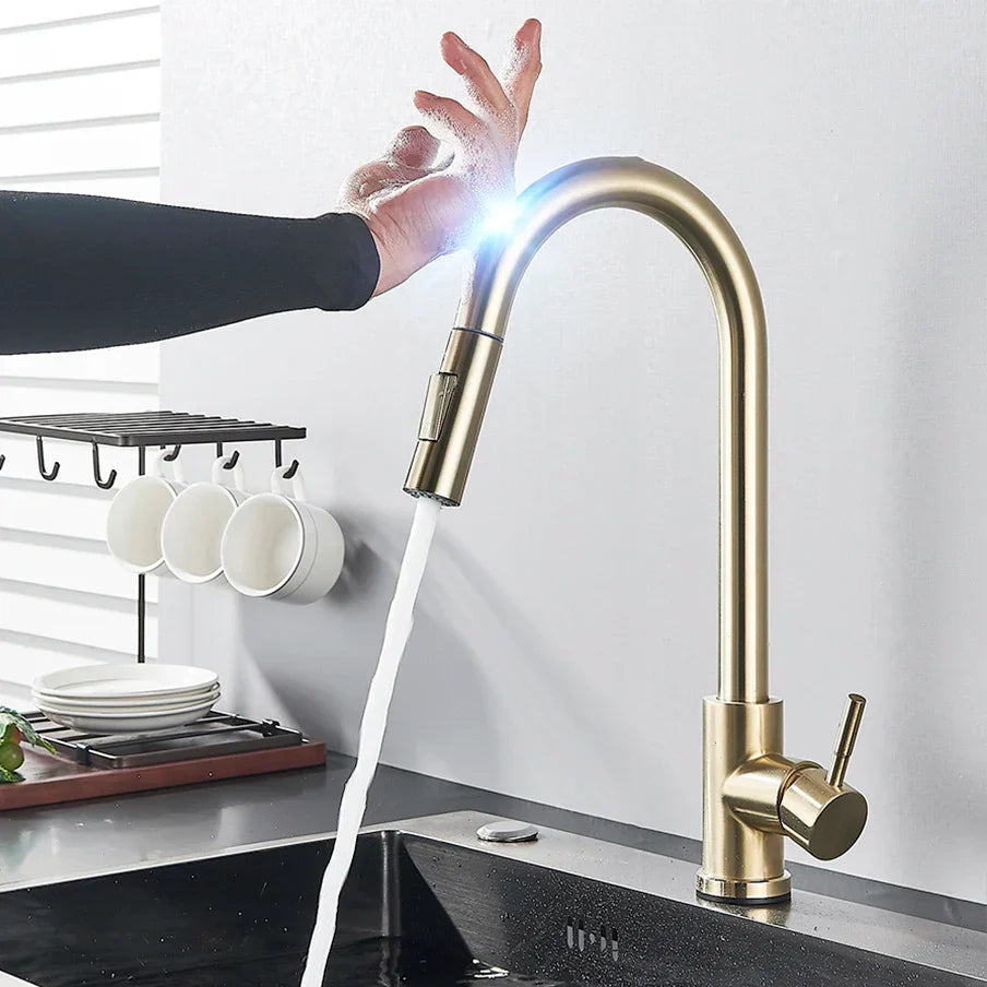 NovaFlow Touch-Sensor Pull-Out Kitchen Faucet With Spray