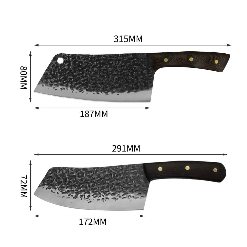Ravara Hand-Forged Cleaver Knife 168-Hour Craftsmanship