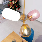 LumenAura glazen bol hanglamp voor woonkamers