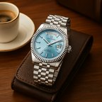 Orologio automatico da uomo Aurelo in acciaio inossidabile con data