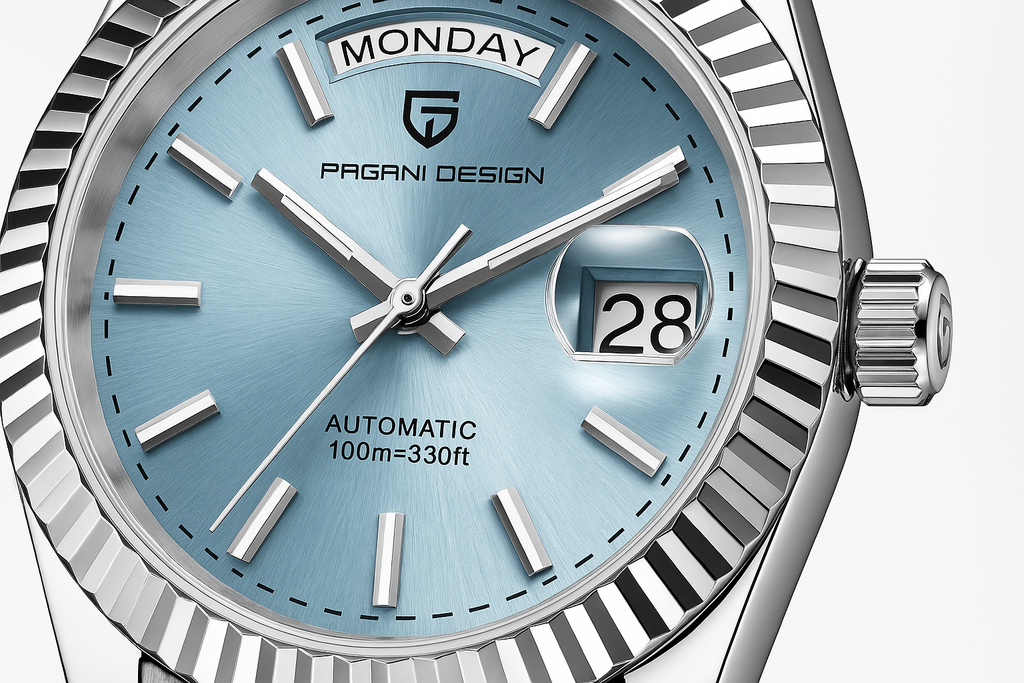 Orologio automatico da uomo Aurelo in acciaio inossidabile con data