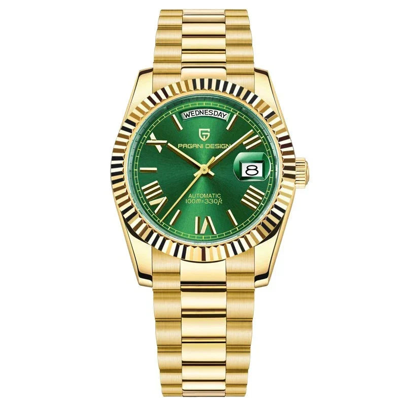Orologio automatico da uomo Aurelo in acciaio inossidabile con data