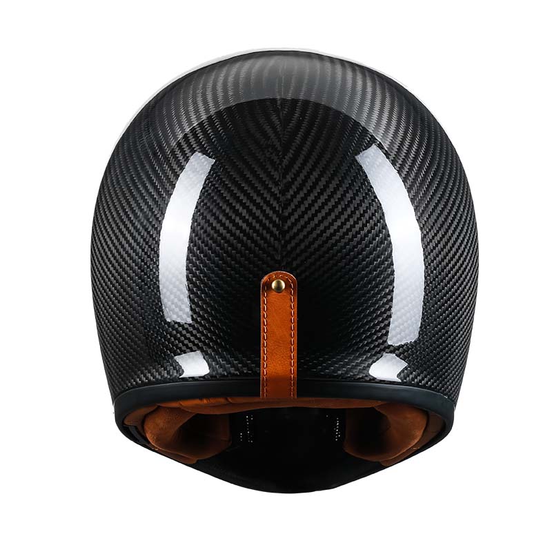 AeroNova Karbonfiber Hjelm med Fullt Ansikt DOT ECE F380VB