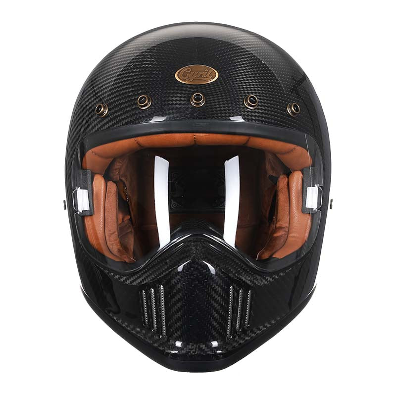 Casco integrale in fibra di carbonio AeroNova DOT ECE F380VB