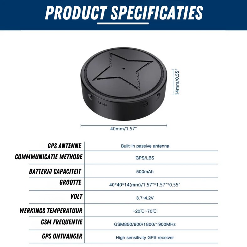 NovaTrace Mini GPS Tracker for Real-Time Asset Location