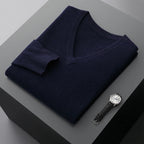 Marlow - 100% Wool - V-Neck Sweater – Classic Business Casual Knit for Autumn/Winter 4