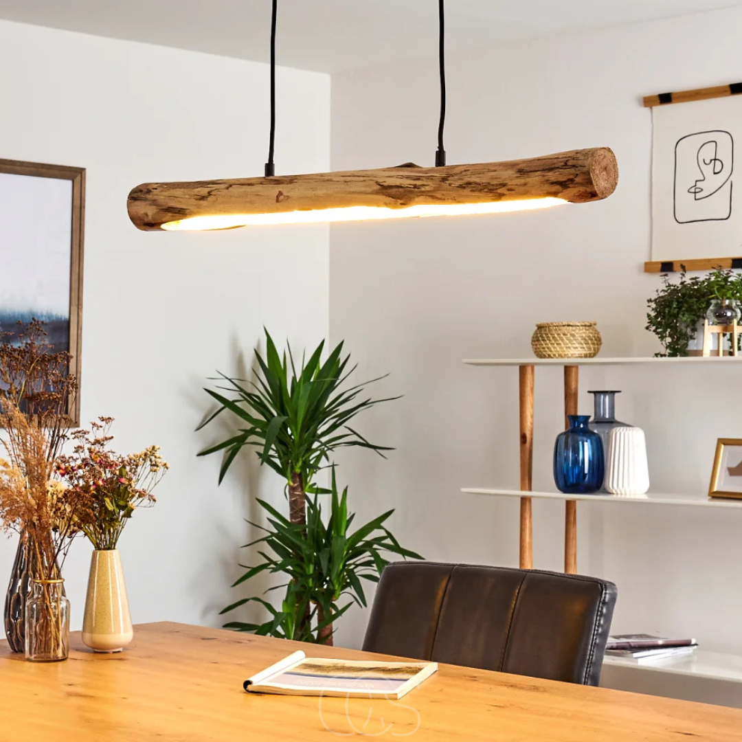 Norroe - Dimmable wooden pendant lamp