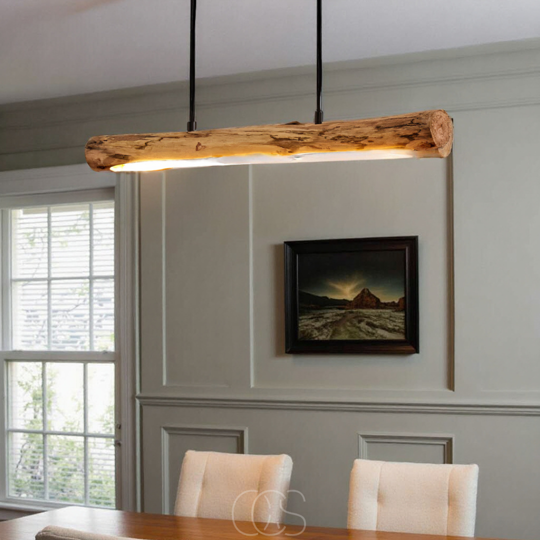 Norroe - Dimmable wooden pendant lamp