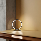 Norroe - Lampada da Tavolo a Anello LED - Design Moderno Minimalista