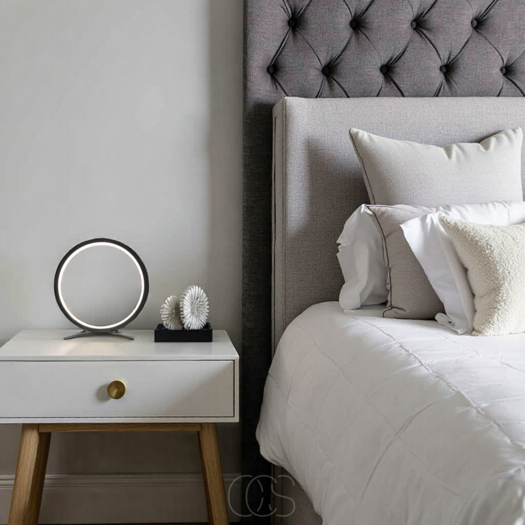 Norroe - Lampada da Tavolo a Anello LED - Design Moderno Minimalista