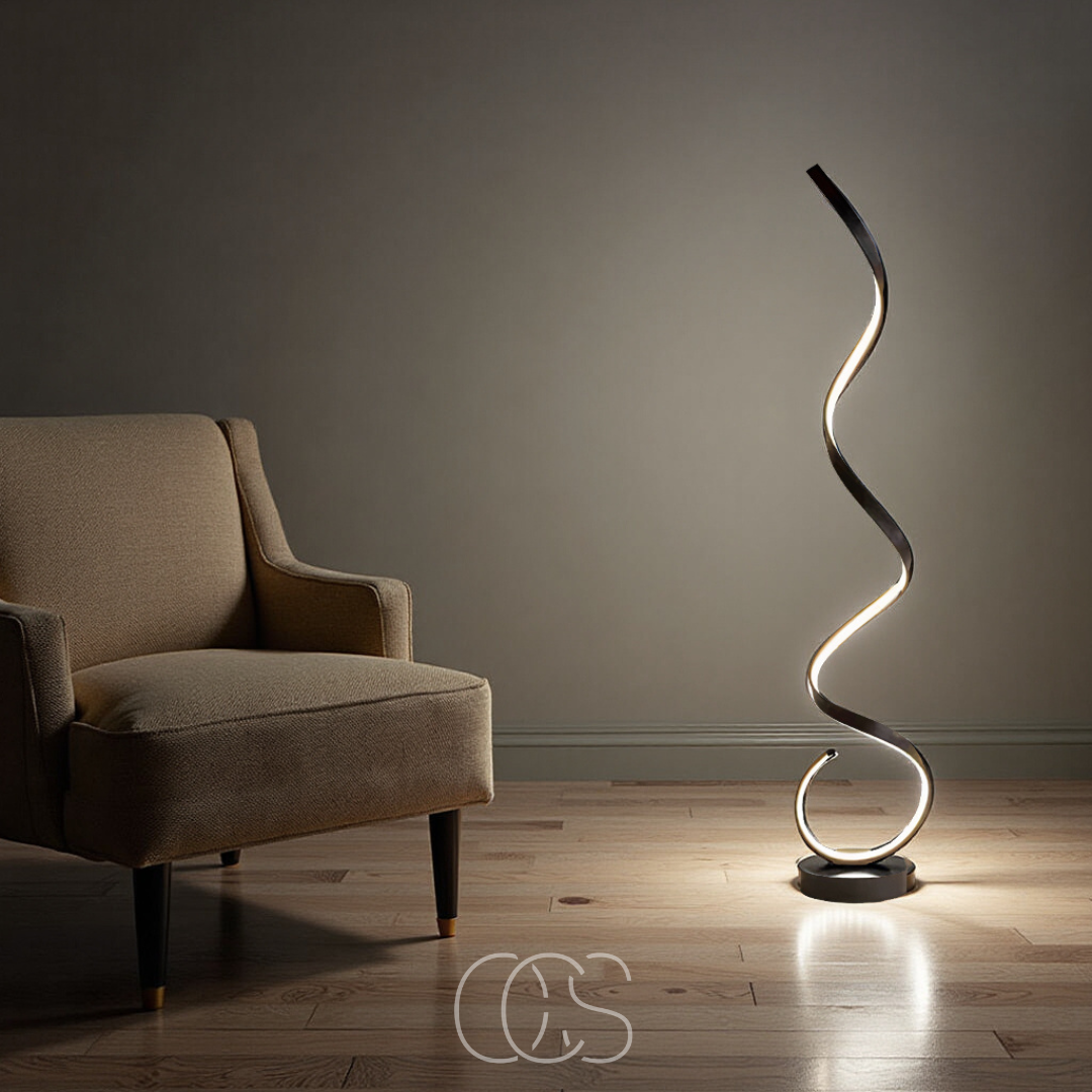 Norroe - LED Spiral Floor Lamp Dimmable