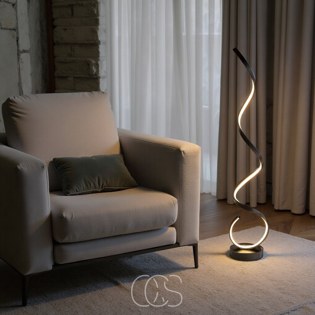 Norroe - LED Spiral Floor Lamp Dimmable