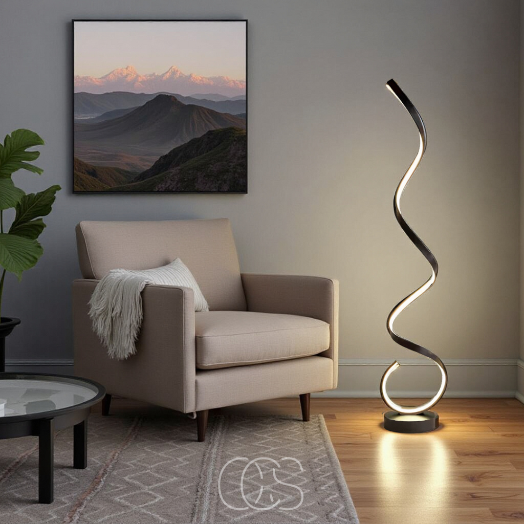 Norroe - LED Spiral Floor Lamp Dimmable