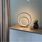 Norroe - Lampada da tavolo LED a doppio anello