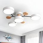 Norroe - Lampada da soffitto a LED in metallo Macaron - Dimmerabile a 3 colori