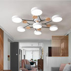 Norroe - Lampada da soffitto a LED in metallo Macaron - Dimmerabile a 3 colori