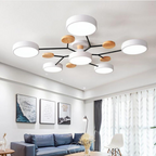 Norroe - Lampada da soffitto a LED in metallo Macaron - Dimmerabile a 3 colori