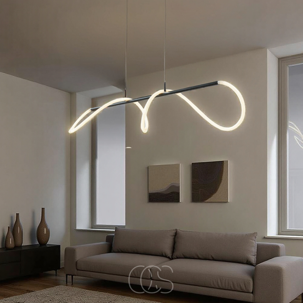 Norroe - Lampada a sospensione con tubi LED - Design moderno