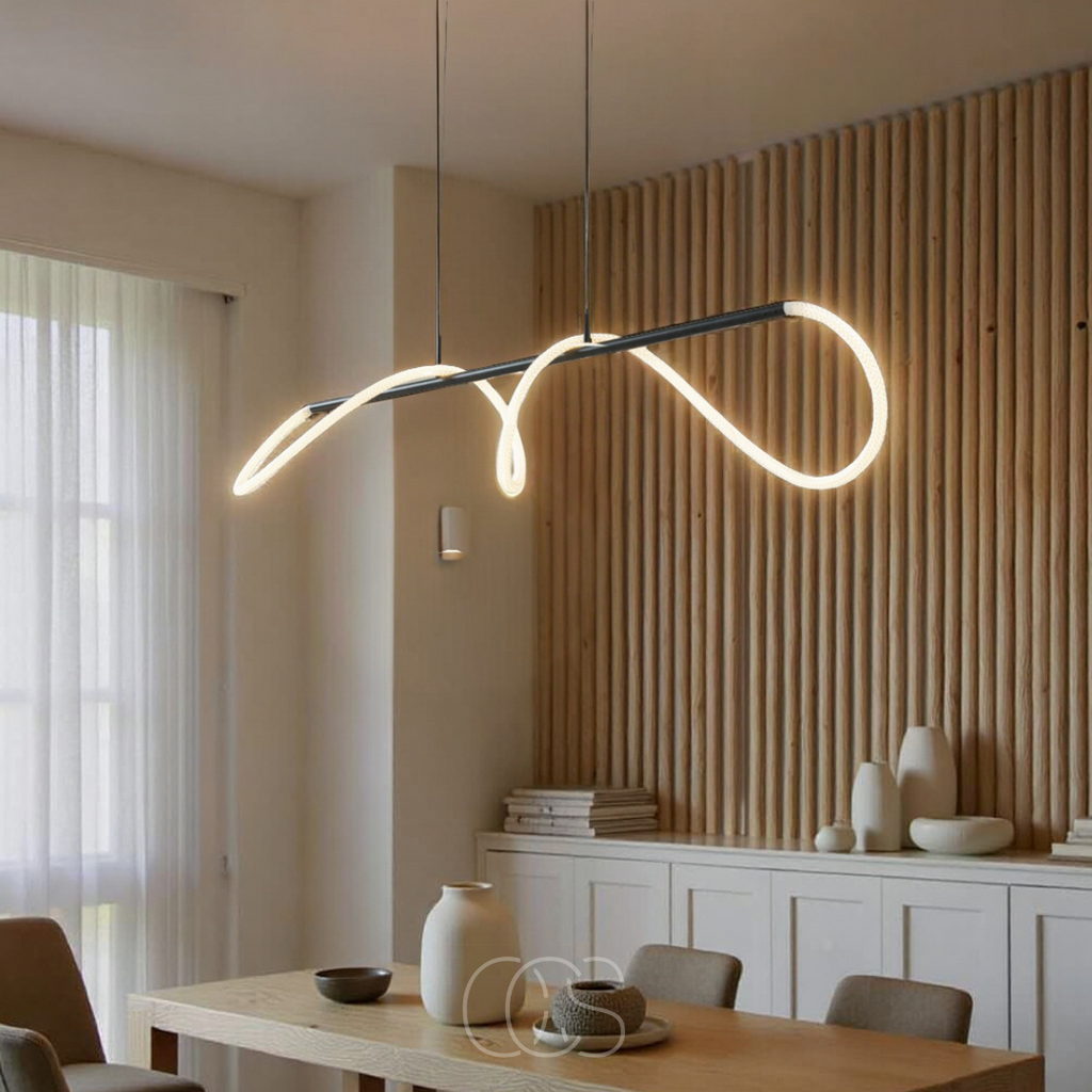 Norroe - Lampada a sospensione con tubi LED - Design moderno