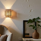 Norroe - Rattan Boho vegglampe