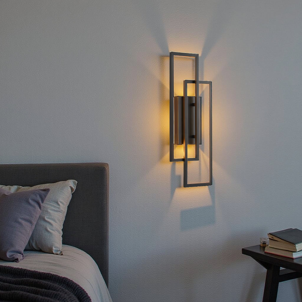 Norroe - Rectangular Geometric LED Wall Lamp