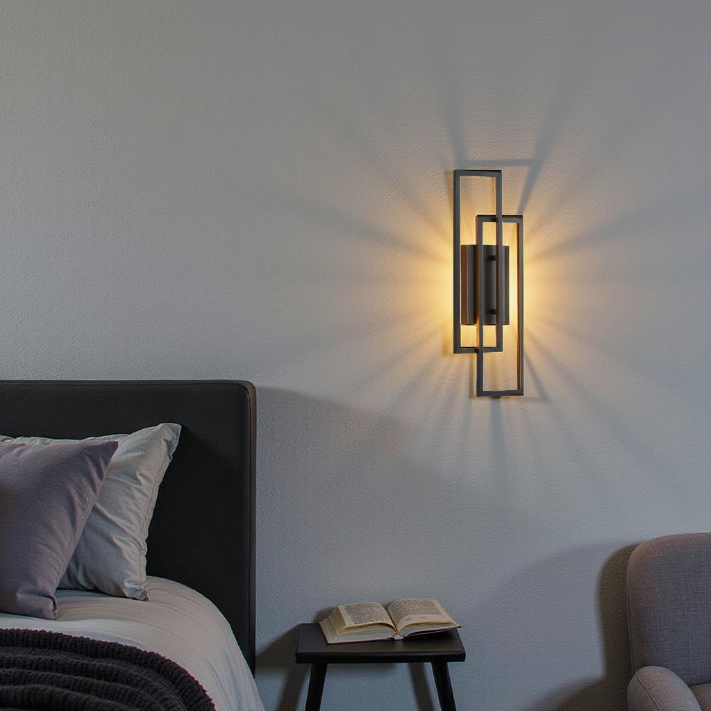 Norroe - Rectangular Geometric LED Wall Lamp