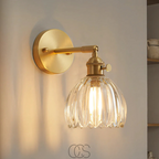 Norroe - Retro Wall Lamp with Glass Tulip Shade
