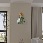 Norroe - Retro Wall Lamp with Glass Tulip Shade