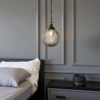 Norroe - Round Pendant Lamp Glass - Smoke Color