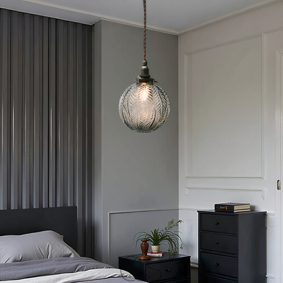 Norroe - Round Pendant Lamp Glass - Smoke Color
