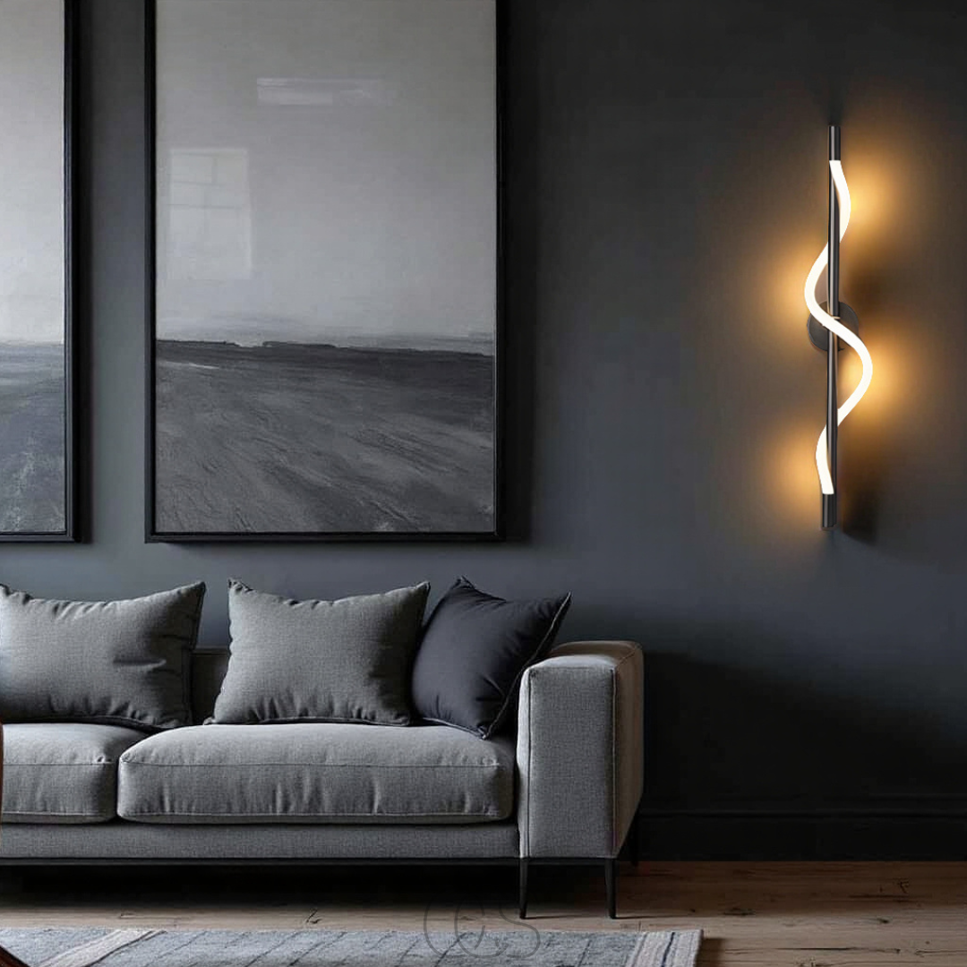 Norroe - Slim LED wall lamp - Black aluminum