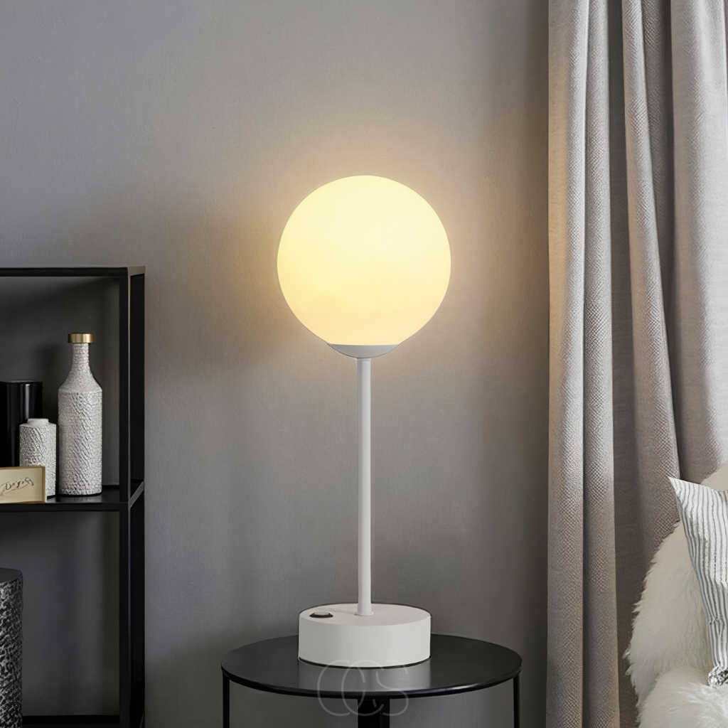 Norroe - Lampada da Tavolo Sferica - Illuminazione Elegante per Qualsiasi Interno