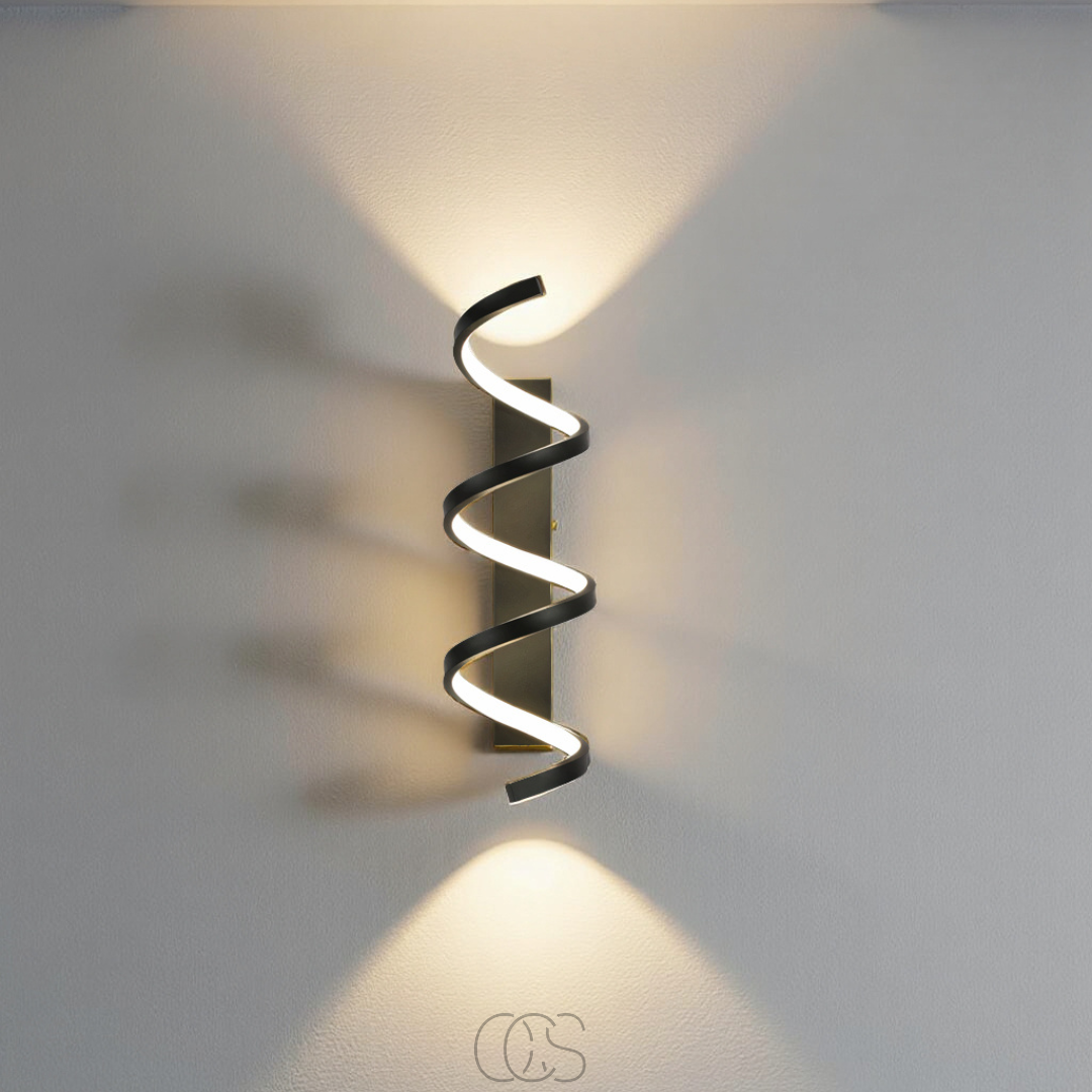 Norroe - Spiral LED wall lamp - Dimmable